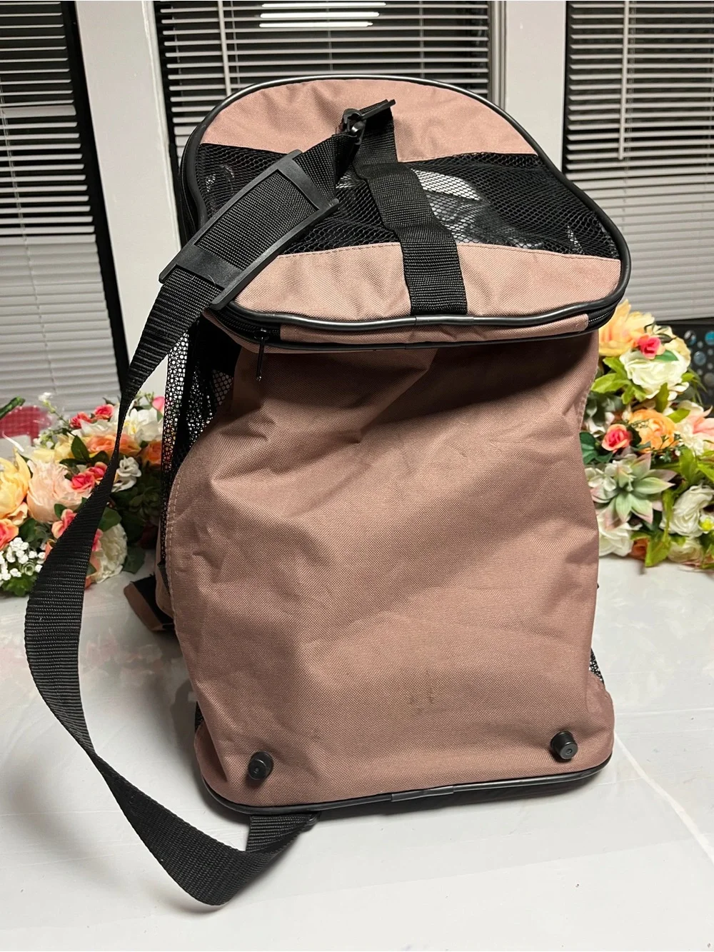 Petmate Soft Sided Pet Carrier Brown Black Airline Travel Dog Cat Shoulder Bag